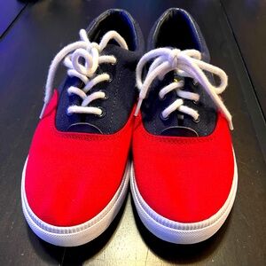 Polo Ralph Lauren Color Block Shoes Big Boys Size 4 Red Blue Yellow Green